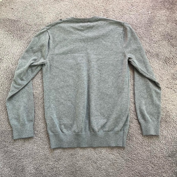 grey mens diamond checkered plaid sweater - Picture 2 of 3